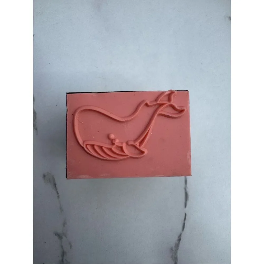 New Cartoon Whale Rubber Stamp
